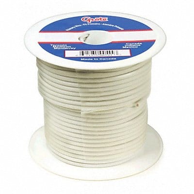 Primary Automotive Wire 25ft L 60V White