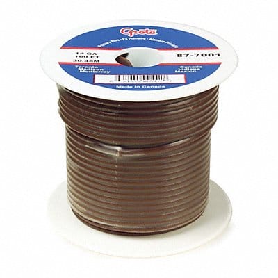 Primary Automotive Wire 25ft L 60V Brown