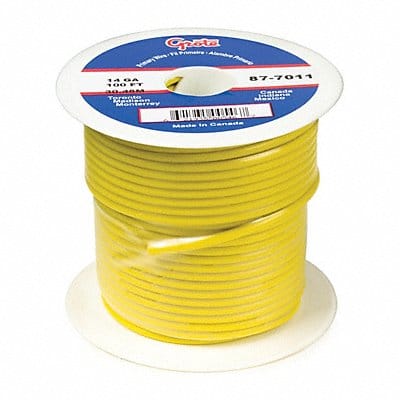 Primary Automotive Wire 25ft L 60V Ylw