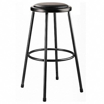 Black Vinyl Stool 30 Welded Tube Leg