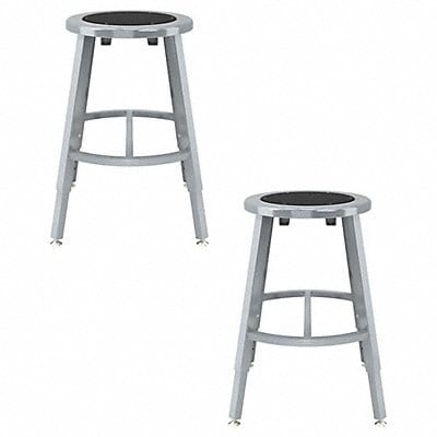 Black Center Metal Stool 18-26 PK2