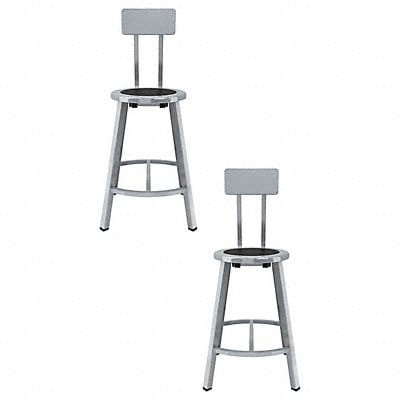 Black Center Metal Stool Back 24 PK2