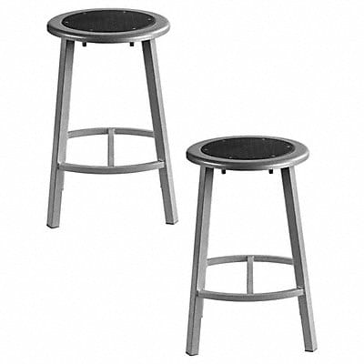 Black Center Metal Stool 24 PK2