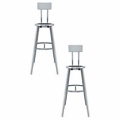 Black Center Metal Stool Back 30-38 PK2