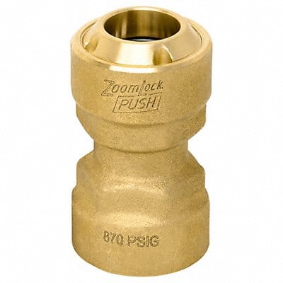 Push-to-Connect HVAC Fitting Brass