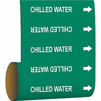 Pipe Marker Chilled Water 8 in W