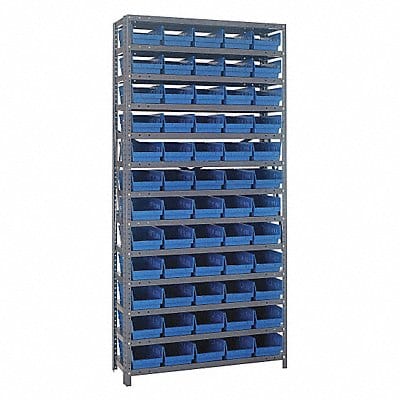 E1507 Bin Shlvng 12inx75inx36in Blue