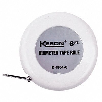 Tape Measure 1/4 In x 6 ft White In./Ft.