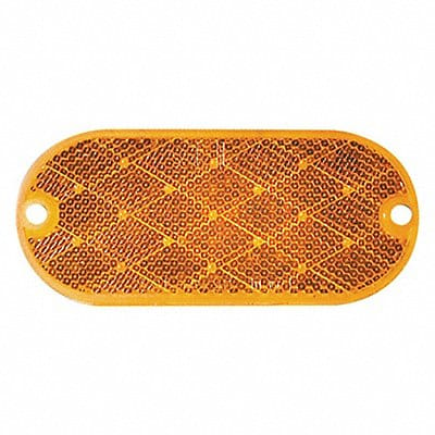 Color Reflector Oval Amber 4-3/8 L