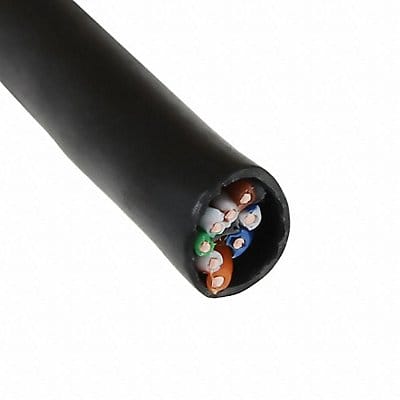 Data LAN Cable 6 23 AWG 50 ft Black