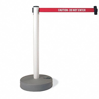 Barrier Post with Belt Black and Yellow