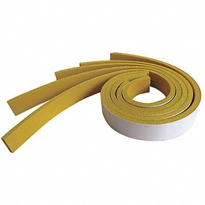 Adhesive Foam Strip Yellow 4 In PK5