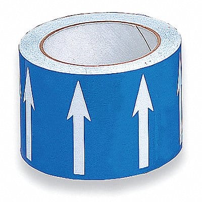 Arrow Tape Blue 4in W 54ft Roll L