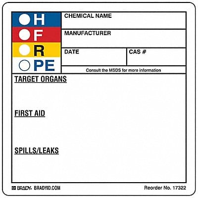 HMIG Label 3-7/8 in W PK250