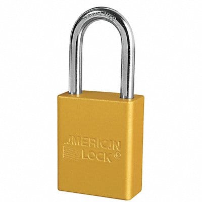 E7785 Lockout Padlock KA Yellow 1-7/8 H PK3