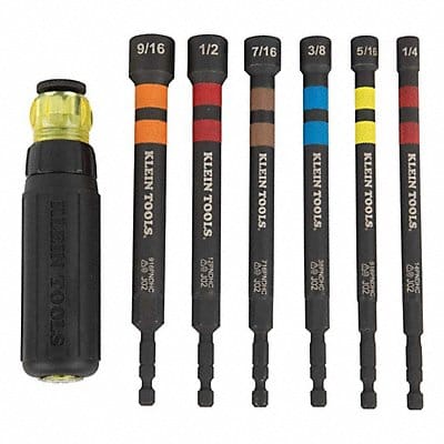 Magnetic Color-Coded Power Driver 7PC