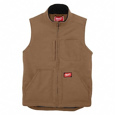 Heavy Duty Sherpa-Lined Vest Brown L