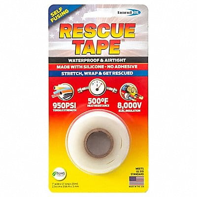 Rescue Tape 1 x12 CLEAR