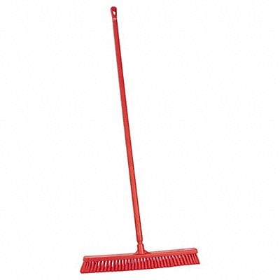 Push Broom 59.1 in Red Bristle