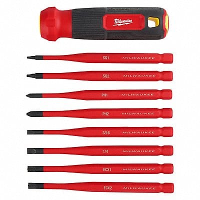 8-in-1 insulated screwdriver set�