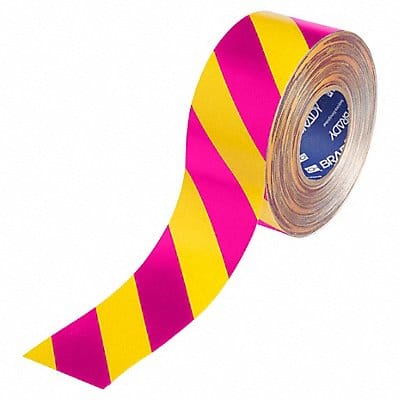 3 X 100 B543 THICK PINK/YLW FLOOR TAPE