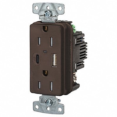 USB Receptacle Brown 1/2 hp