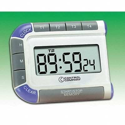 Digital Timer 3/4 in LCD 4 channels