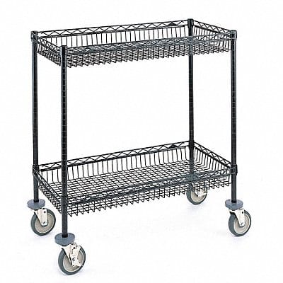 CART 2 BASKET BLACK 39 HX18 WX48