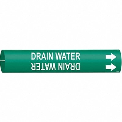 Pipe Marker Drain Water 7/8in H 7/8in W