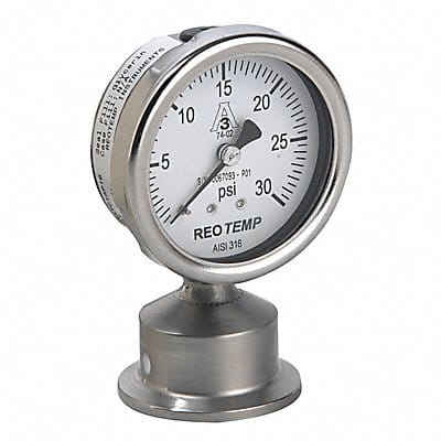 Pressure Gauge 0 to 200 psi 2-1/2In