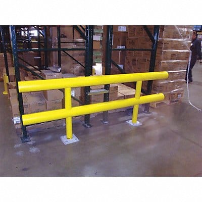 Guard Rail System Yellow 42 in H Steel