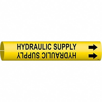 Pipe Marker Hydraulic Supply 13/16in H