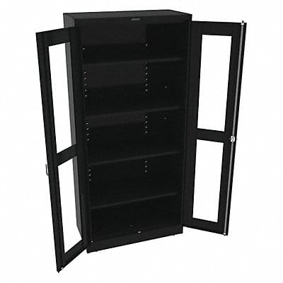 Storage Cabinet 78 x36 x18 Black 4Shlv