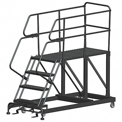 Roll Work Platform Steel Single 40 In.H