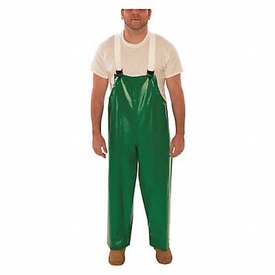 E9131 Flame Resistant Rain Bib Overall Green M