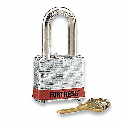 Lockout Padlock KD Red 1-1/4 H