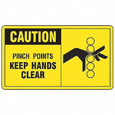 Safety Label 3 1/2 inx5 in Vinyl PK5