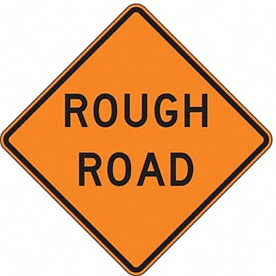 Rough Road Traffic Sign 30 x 30