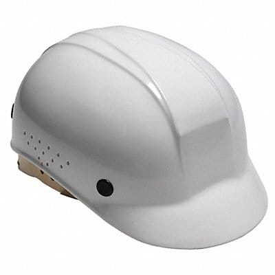 E3813 Bump Cap Front Brim Pinlock White