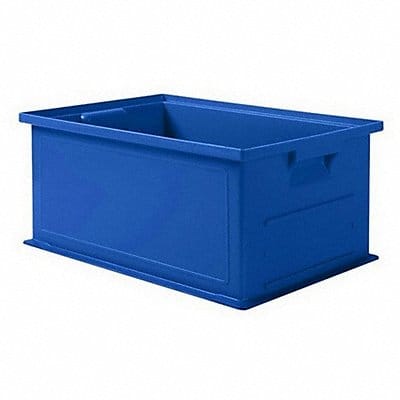 Straight Wall Container Blue Solid HDPE