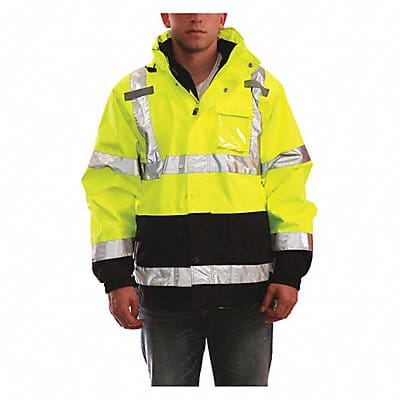 Rain Jacket Class 3 Type P Ylw/Grn XL