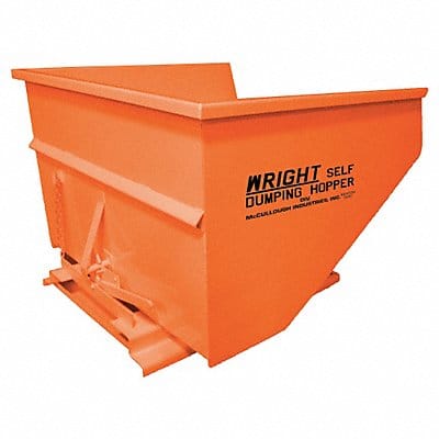 Self Dumping Hopper 5000 lb Orange