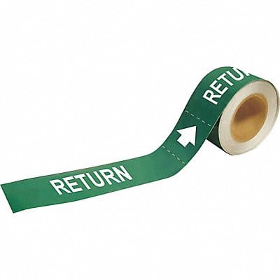 Pipe Marker Return 1 in H 8 in W