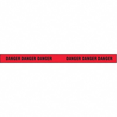 Barricade Tape Red 500 ft L 3 in