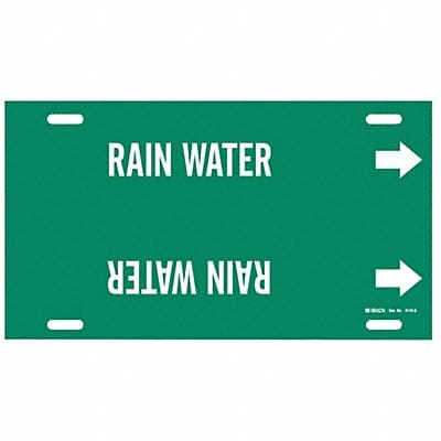 Pipe Marker Rain Water 10 in H 24 in W