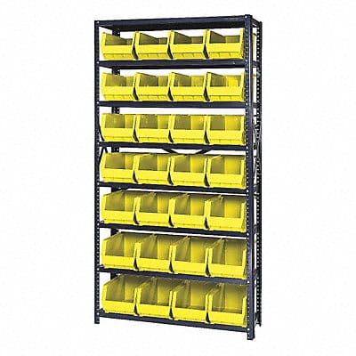 E1498 Bin Shlvng 12inx75inx36in Yellow