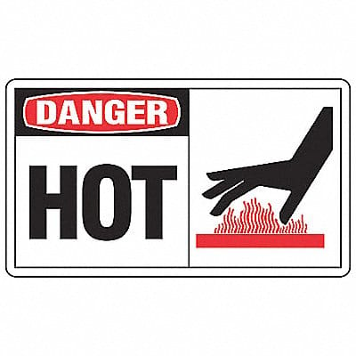 Safety Label 3 1/2 inx5 in Vinyl PK5