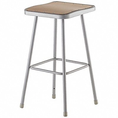 Square Stool Welded Tube Leg Gray 30 H