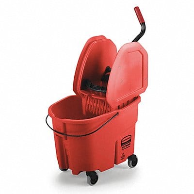 E4107 Mop Bucket and Wringer Red 8 3/4 gal