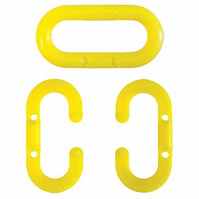 Chain Link 1-1/2 in Yellow Acetal PK10